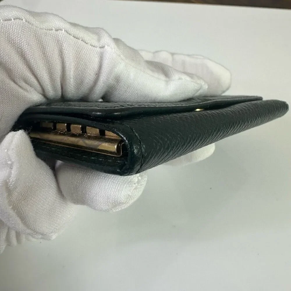 Louis Vuitton Green Taiga‎ Leather 4 Key Case Holder